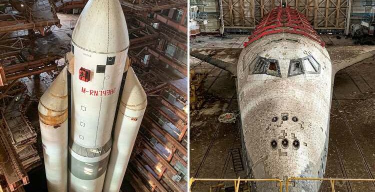 Inside eerie warehouse where abandoned £189million spaceship has been left to rust in the desert | The Sun