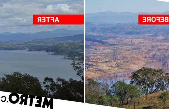 It's rained so much a lake has filled up for the first time in 28 years