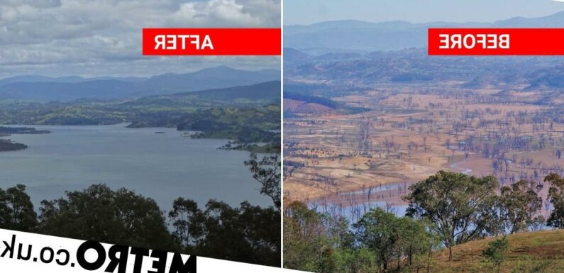 It's rained so much a lake has filled up for the first time in 28 years