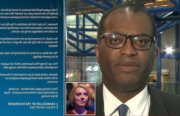 Kwasi Kwarteng tries to laugh off U-turn on abolishing top rate of tax