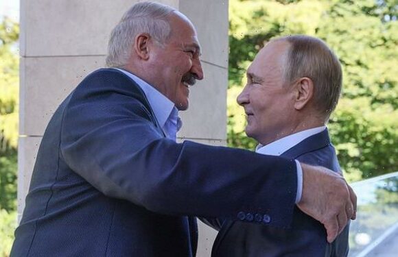 Lukashenko gives Putin voucher for a tractor as a birthday present