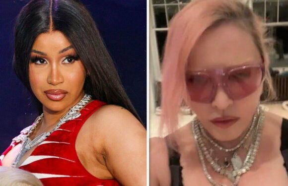 Madonna, 64, films busty workout video after being slammed by Cardi B