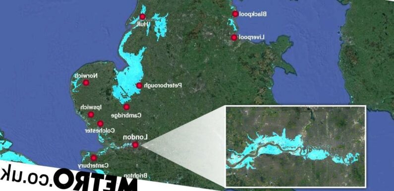 Maps showing parts of UK underwater in 30 years will shock you