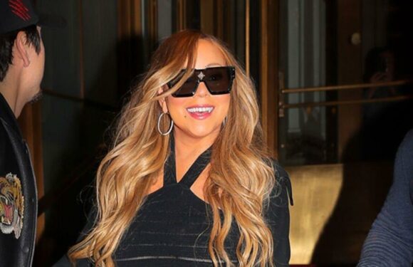Mariah Carey, 53, in daring display flashing bra in sheer dress