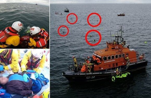 Migrant mothers throw their babies into the Channel to be rescued