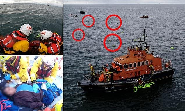 Migrant mothers throw their babies into the Channel to be rescued