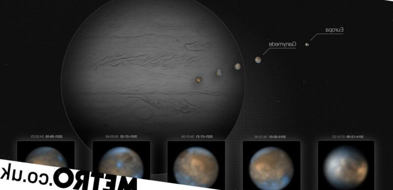 Mindblowing images of Jupiter's moons captured from right here on Earth