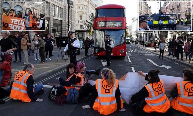 More than 100 arrested during weekend of eco-protests in London