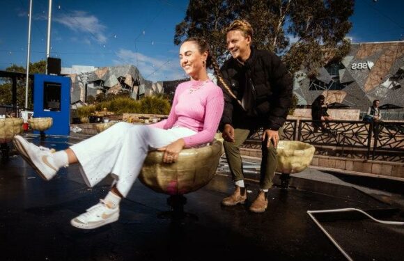 Musical chairs in Fed Square bring booms of Metro Tunnel to the surface
