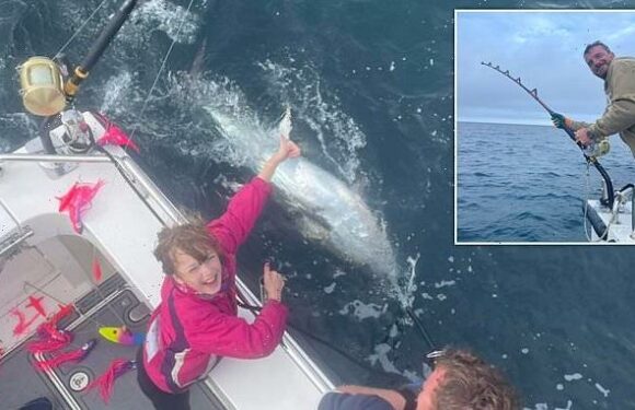 Nine-year-old schoolgirl lands 400lb bluefin tuna worth £70,000