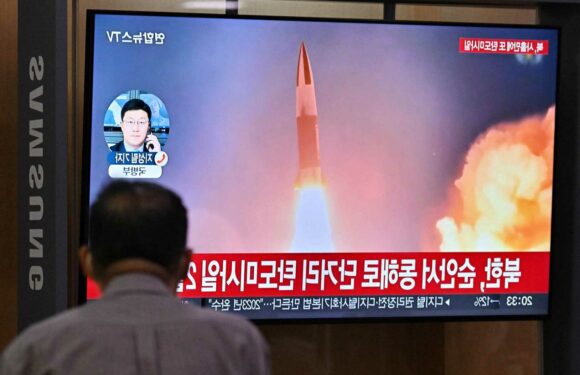 North Korea fires ballistic missiles in its FOURTH test launch in a week following border visit from Kamala Harris | The Sun