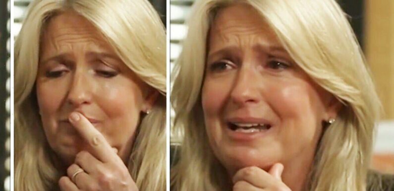 Penny Lancaster in tears recalling Rod Stewart health update reaction