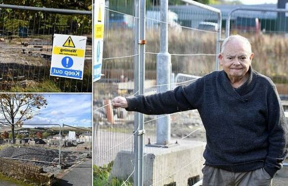 Pensioners have been living on a building site for nearly 18 months