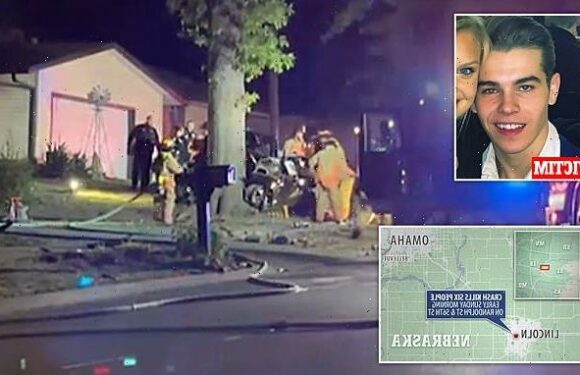 Police called to scene of terrible crash in Lincoln,Nebraska by IPHONE