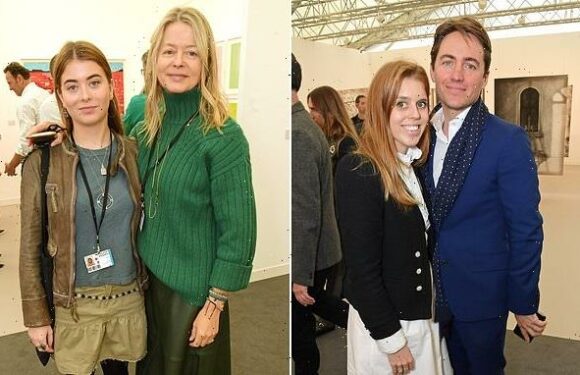 Princess Beatrice and Edoardo Mapelli Mozzi attend Frieze Art Fair
