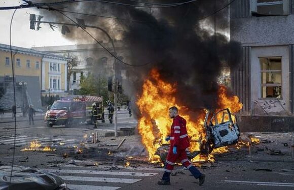 Putin's 'furious barrage' of 84 missiles dropped on innocent commuters