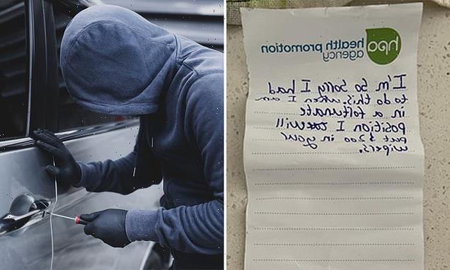 Read the heartbreaking note a desperate thief left his victims
