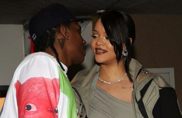 Rihanna Chose a Thigh-High Slit Dress For A$AP Rocky's Birthday Dinner