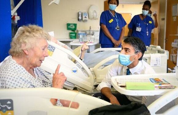 Rishi Sunak is confronted over nurses' pay by finger-wagging patient