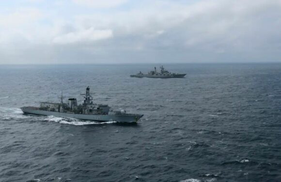 Royal Navy frigate iin North Sea to protect underwater cables