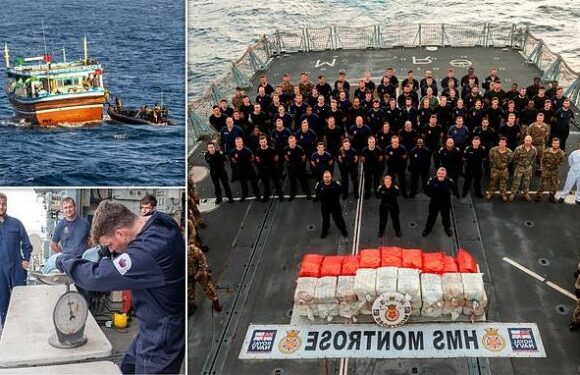 Royal Navy seizes record £15.5million of crystal meth in Arabian Sea