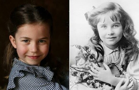 Royal fans say Queen Mother is the double of Princess Charlotte