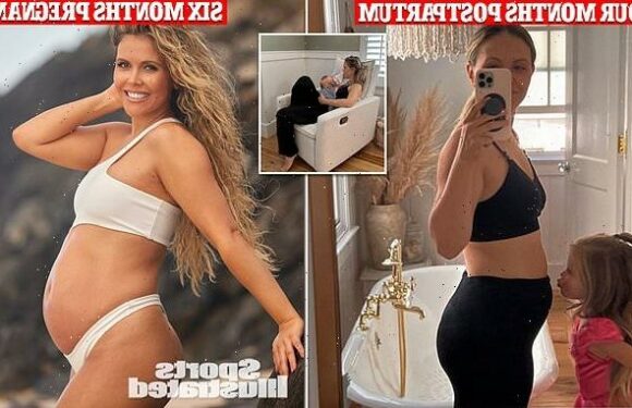 SI Swimsuit star Katrina Scott shows off her postpartum body