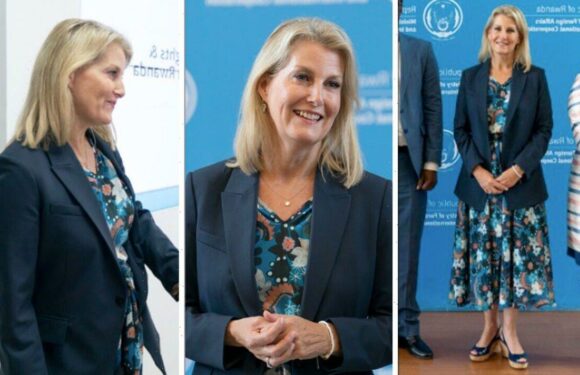 Sophie Wessex wows in another floral dress in Rwanda