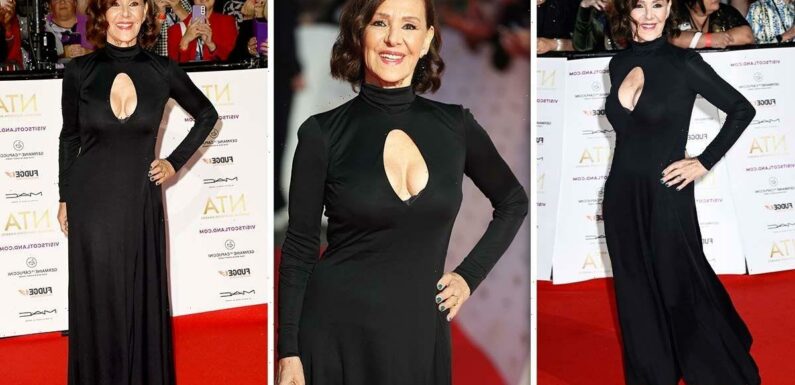 Strictly’s Arlene Phillips spills out of gown in busty display at NTAs
