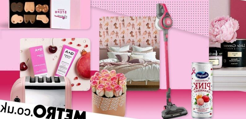 Support Breast Cancer Awareness month with these pink homewares and treats