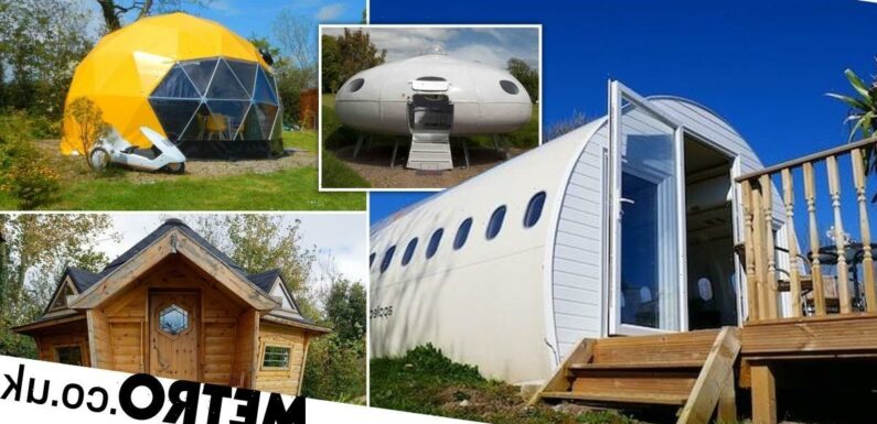 This £1.25 million property comes with a submarine, UFO spaceship and airplane