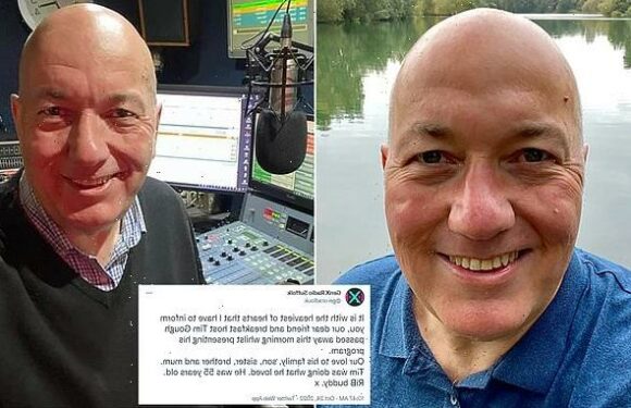 Tributes flood in for radio DJ who died of a 'heart-attack' on air