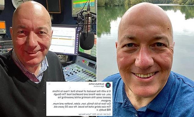 Tributes flood in for radio DJ who died of a 'heart-attack' on air