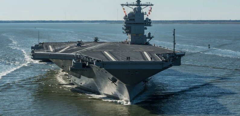 US deploys world’s most expensive military ship carrying 9000 NATO troops