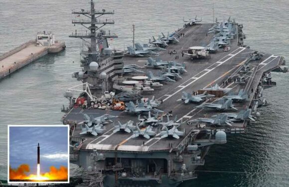 USS Ronald Reagan aircraft carrier races to North Korea after Kim’s biggest missile launch ever that can hit US bases | The Sun
