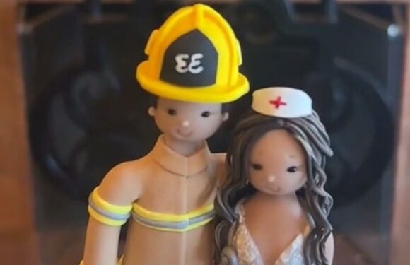 Wedding cake topper is hiding a cheeky secret round the back & people are ‘horrified’ | The Sun