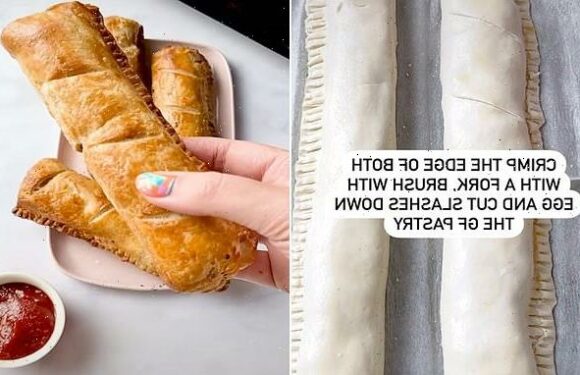 Woman makes delicious homemade Greggs sausage rolls in the air fryer