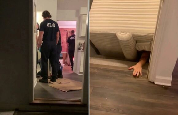 Woman trapped under sofa for THREE HOURS after trying to move furniture – as fire brigade are called out to rescue her | The Sun