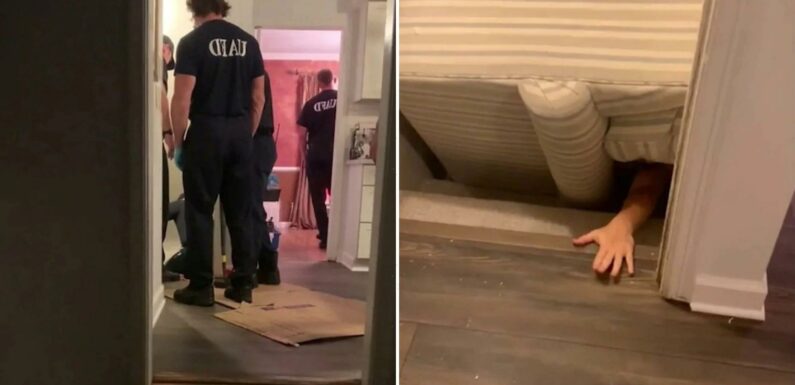 Woman trapped under sofa for THREE HOURS after trying to move furniture – as fire brigade are called out to rescue her | The Sun