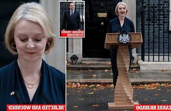 'Wounded' Truss feigned sickly smile to mask her emotions as she quit