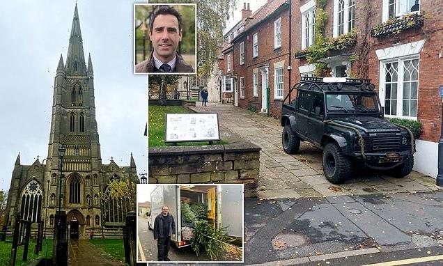 12th Century church in row with neighbour who parks on only route in