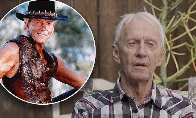 Ailing Paul Hogan, 83, appears shaky as he discusses his health