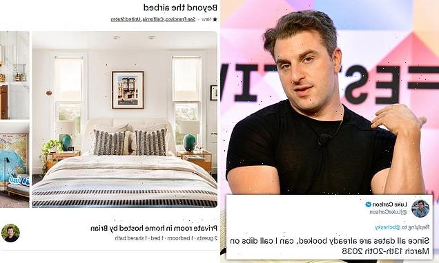 Airbnb's Chesky mocked for listing spare room with no availability