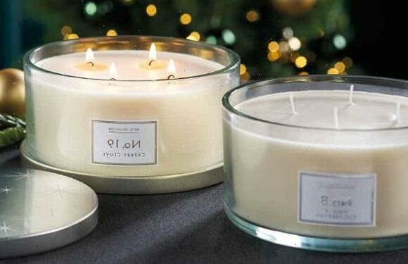 Aldi's supersize candles are back including festive winter scents