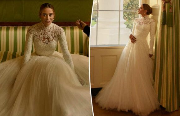 All the details of Naomi Bidens three wedding dresses