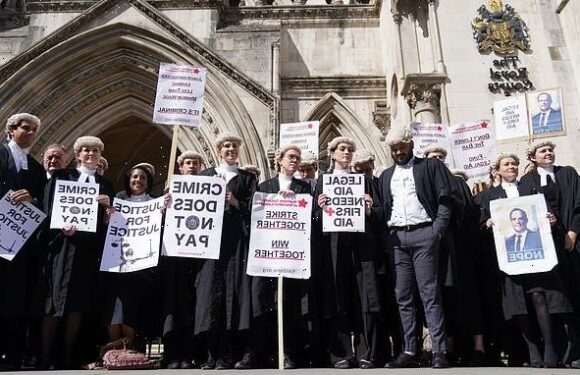 Barristers' strike pushed court backlog to new high of 63,000 cases