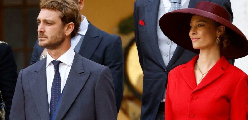 Beatrice Borromeo is a vision in red during Monaco National Day