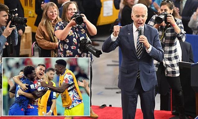 Biden cheers U.S. win over Iran and tells Michigan in World Cup