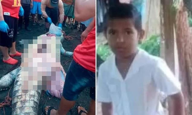 Body parts found in a crocodile may belong to the 8-year-old boy