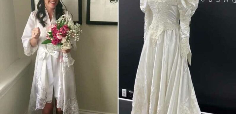 Bride customises mum's wedding dress for her big day robe – but everyone's saying the same thing | The Sun